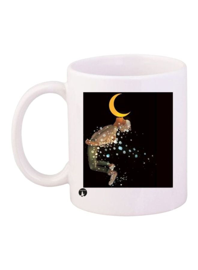 RYN Boy Printed Coffee Mug White/Black/Yellow