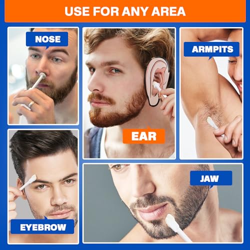Wokaar 2-in-1 Ear & Nose Waxing Kit for Men & Women | 100g Hair Removal Wax + 99pc | 20 Applicators, 10 Nasal Sticks, 15 Wipes & 20 Earplugs | No Microwave Needed | Nose Wax Kit, Ear Hair Remover - Image 5