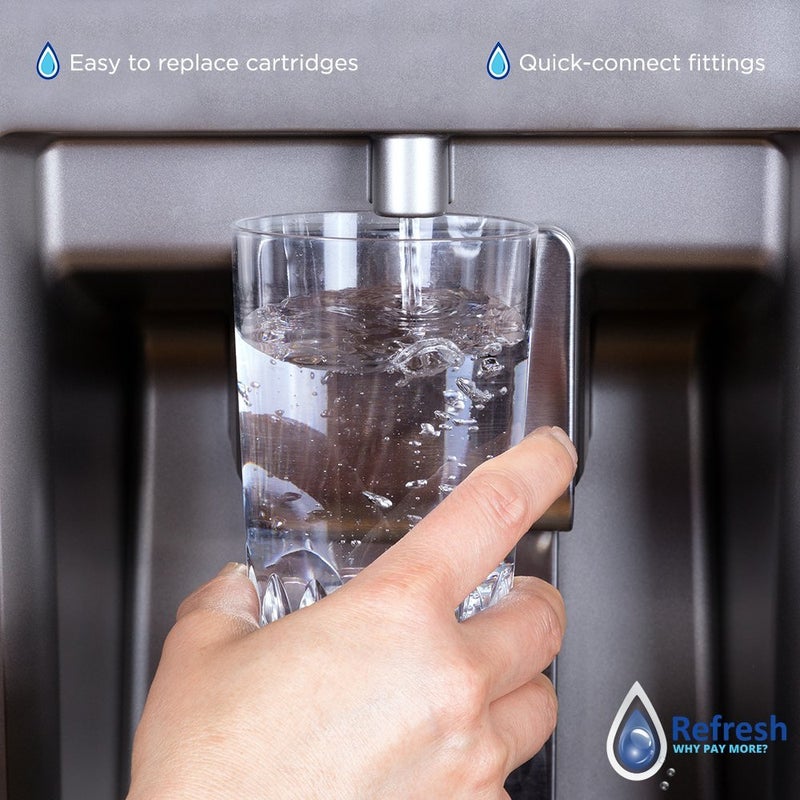 REFRESH فلتر مياه ثلاجة بديل ممتاز Refresh NSF-53 متوافق مع Kenmore 46-9690 و ADQ36006102 و LG LT700P و ADQ36006101 - نموذج R-9690Plus / R-9690Plus-S (عبوة 3)  - Image 4