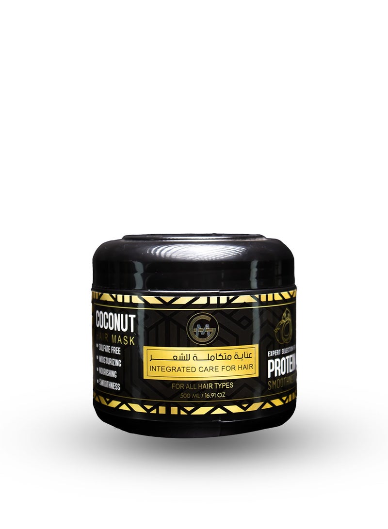 GM Professional GM Coconut Hair Mask - Deep Hydration & Frizz Control - 500ml  - Image 1