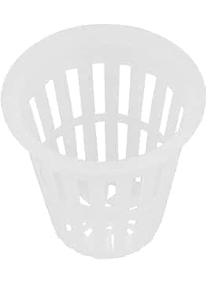 MERIDIAN HYDROPONICS Grow Net Cup, Reusable Grow Net Cups for Garden, Plastic Garden Mesh Planting Cups, Baskets, Heavy Duty Pond Planting Cups (50, White) - Image 1