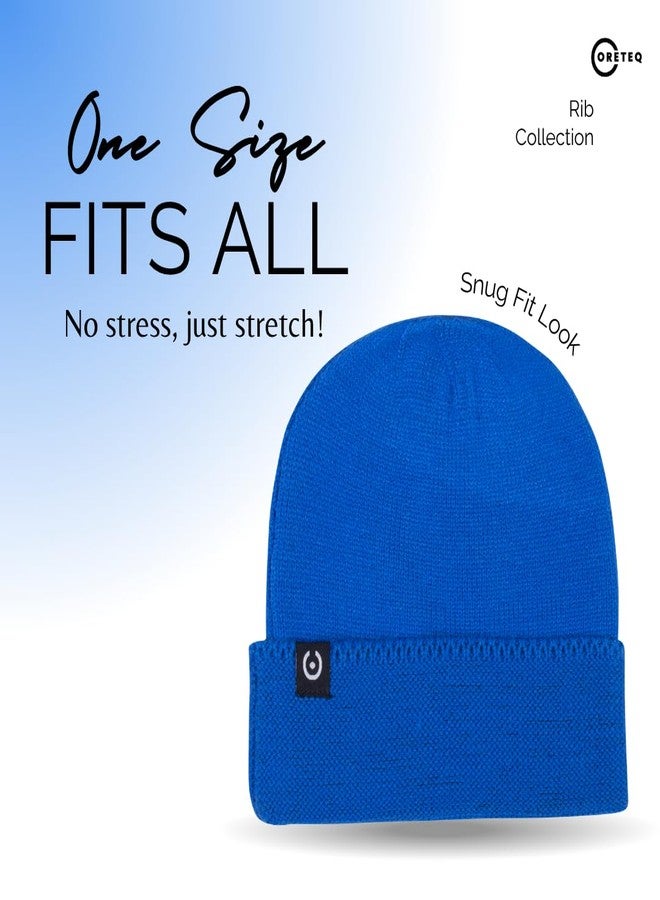 Coreteq Unisex Snug-fit Woollen Folded Cuff Beanie Winter Cap (Merlot Maroon, Free Size, Pack of 1) - Image 2