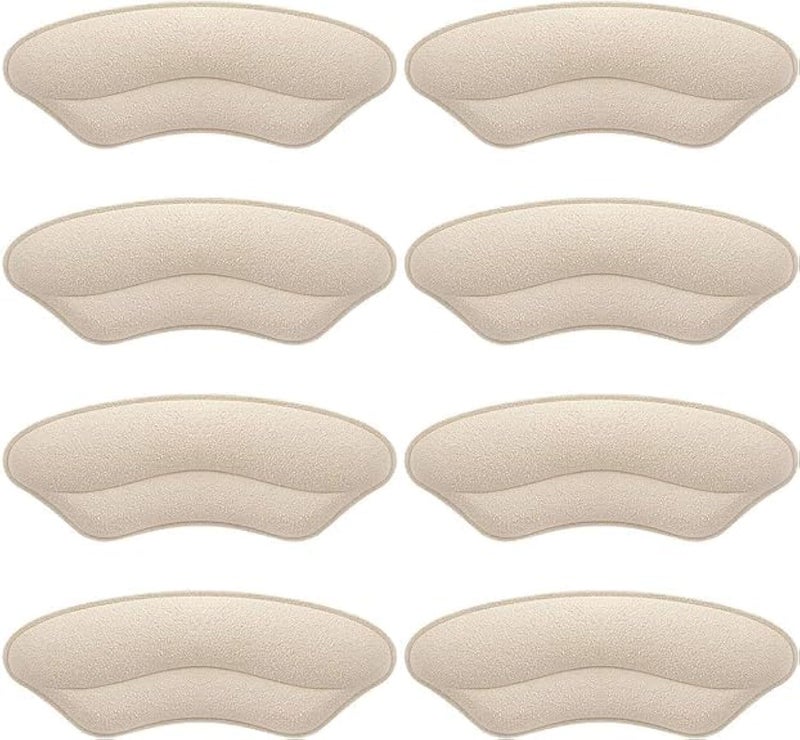 BIGIICO Heel Grips Liner Cushions Heel Pads Insert Prevent Too Big Slipping Blisters Filler for Loose Shoe Fit Pale Apricot - Image 3