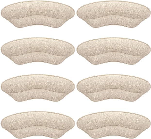 BIGIICO Heel Grips Liner Cushions Heel Pads Insert Prevent Too Big Slipping Blisters Filler for Loose Shoe Fit Pale Apricot - Image 5