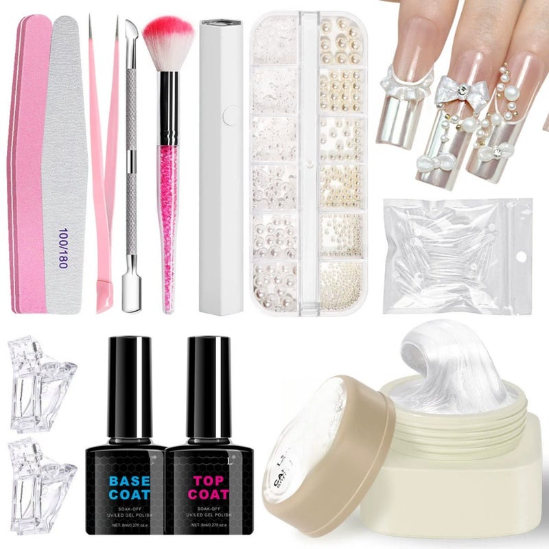Silk carving glue+nail plates+nail tools   ZH714-2  color - Image 1