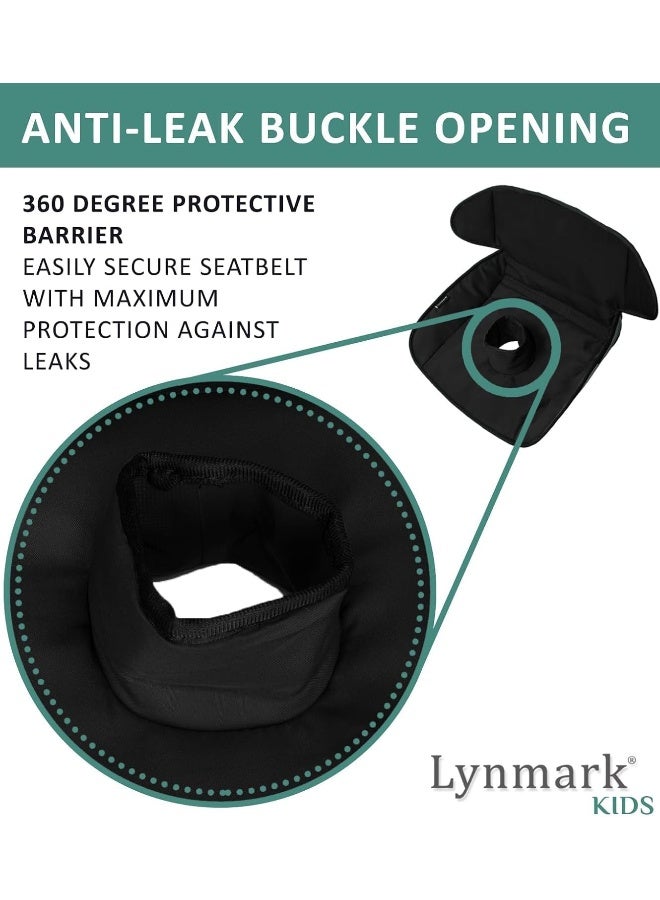 Lynmark Car Seat Protector for Potty Training | Travel potty Cover from Spillages, Nappy Leaks & Toilet training| Piddle Pad fits all carseat & buggy, age: 6m-4 years old |Keeps seat Clean & dry! Black - Image 4