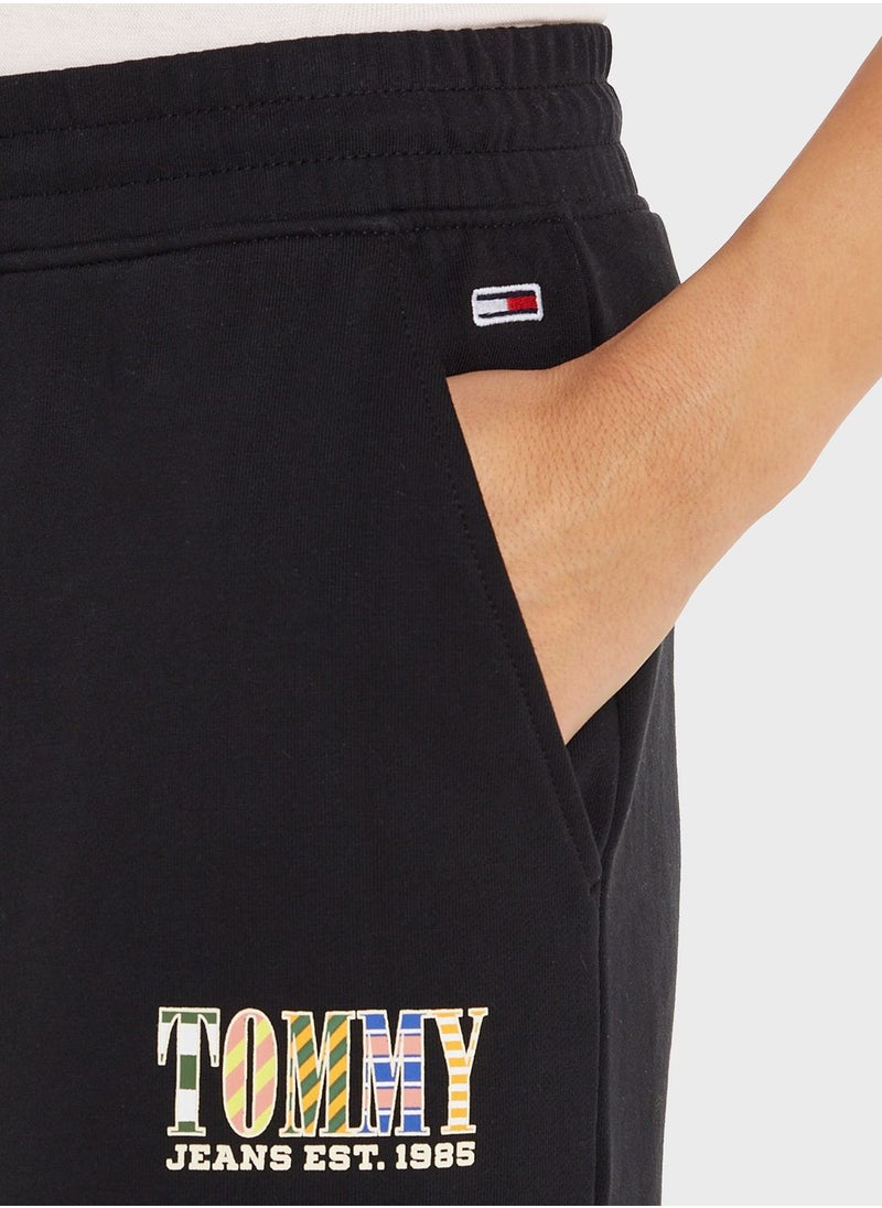 TOMMY JEANS - High Waist Logo Sweatpants - Image 1