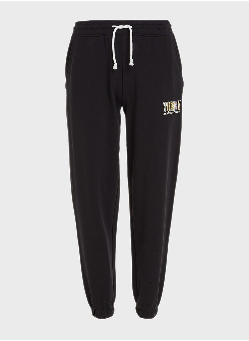 TOMMY JEANS - High Waist Logo Sweatpants - Image 1