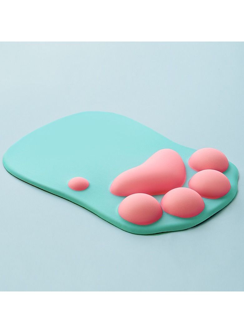 NIBEMINENT Anti-slip Mouse Pad Cartoon Cat Claw Memory Foam Wrist Rest - Image 1