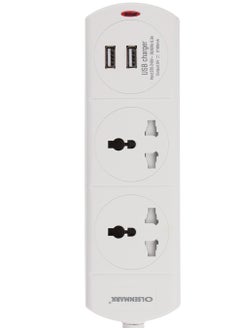 Olsenmark Olsenmark 2 Way Universal Power Extension Socket With 2 USB 2.1A, 3M Cable 13A  - Image 2