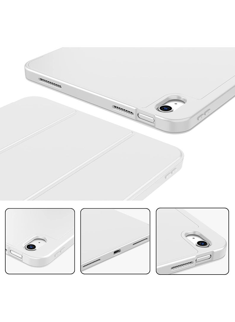 Theodor حافظة حماية لجهاز iPad 10th Gen 10.9 2022، غطاء ذكي رفيع مع حامل قلم وحامل ثلاثي الطيات، رمادي فاتح  - Image 3