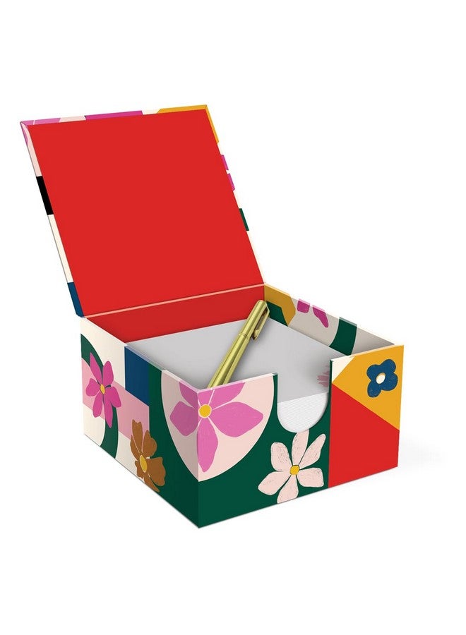Lady Jayne Modern Mom Geo Flora, Memo Note Box With Pen, 275 Sheets (83367) - Image 2