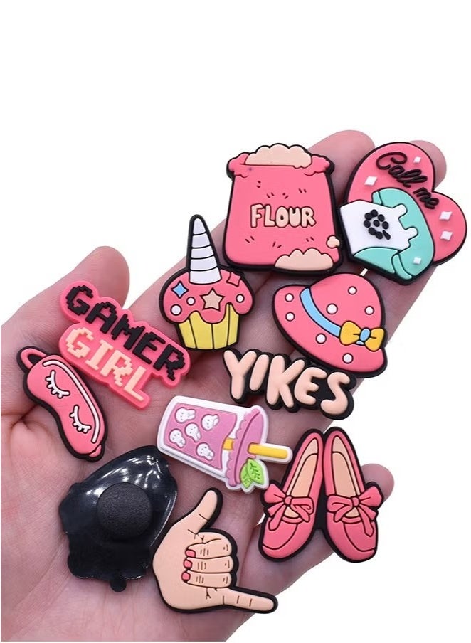 30Pcs Pink Girls Decoration Charms, Shoe Decoration, Cute Girly Charm Gift for Girls Kids Teens Women Adults - Image 5