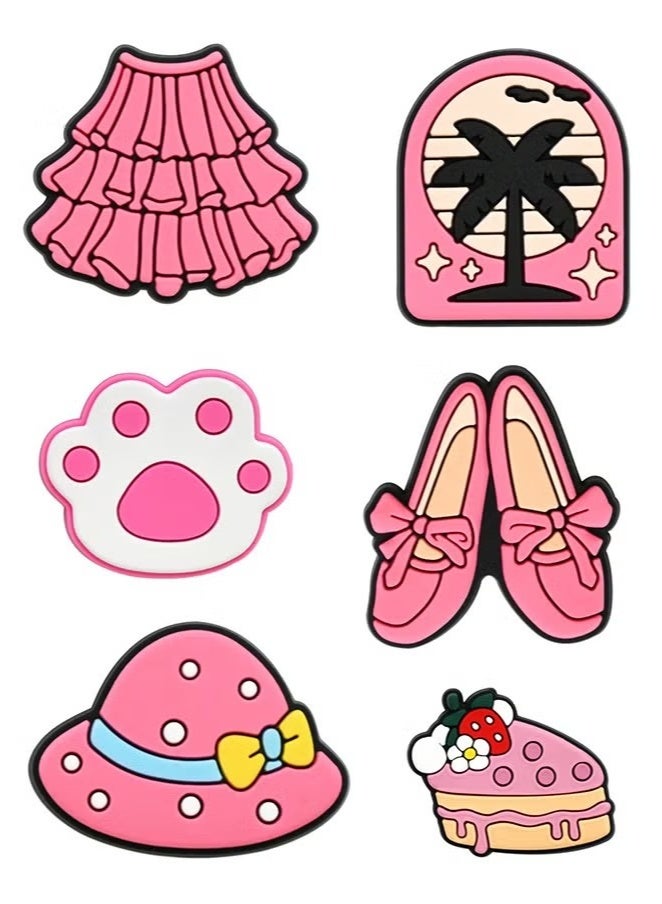 30Pcs Pink Girls Decoration Charms, Shoe Decoration, Cute Girly Charm Gift for Girls Kids Teens Women Adults - Image 2