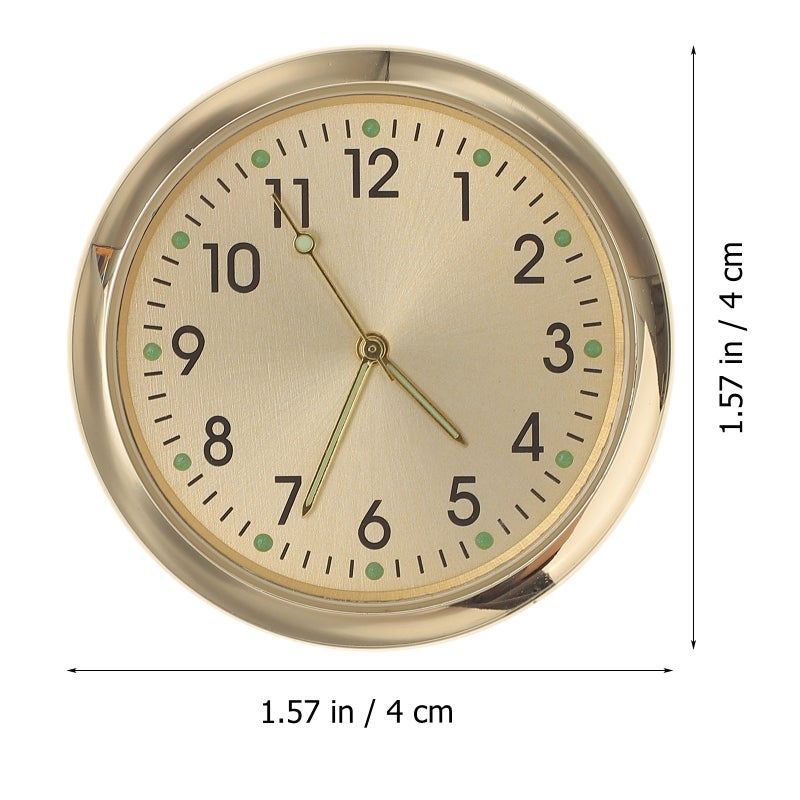 2pcs Car Dashboard Mini Clock Automotive Ornaments Car Dashboard Decor Mini Clock - Image 2
