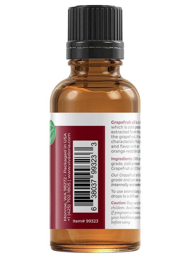 ڤيڤا دوريا زيت الجريب فروت العطري النقي 100%، غير مخفف، درجة الطعام، زيت الجريب فروت الطبيعي للعلاج العطري، صنع في الولايات المتحدة الأمريكية، 30 مل (1 أونصة سائلة) - Image 4