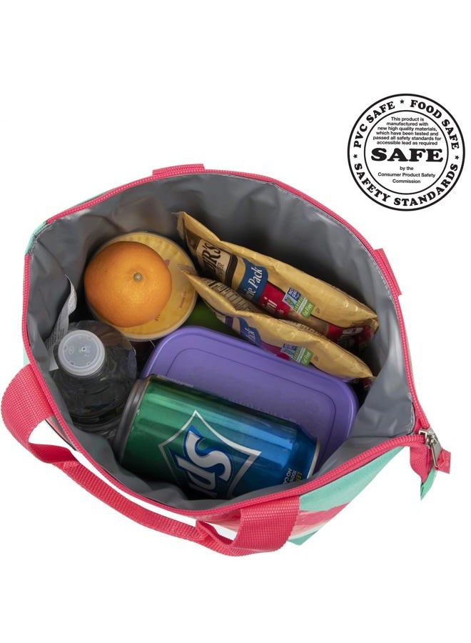 Fridge Pak Tropical Lunch Tote Bag Fruit Lunch Bag for Women Insulated Cooler Bags for Beach, Food, Groceries (Watermelon Slice Tote) - Image 3