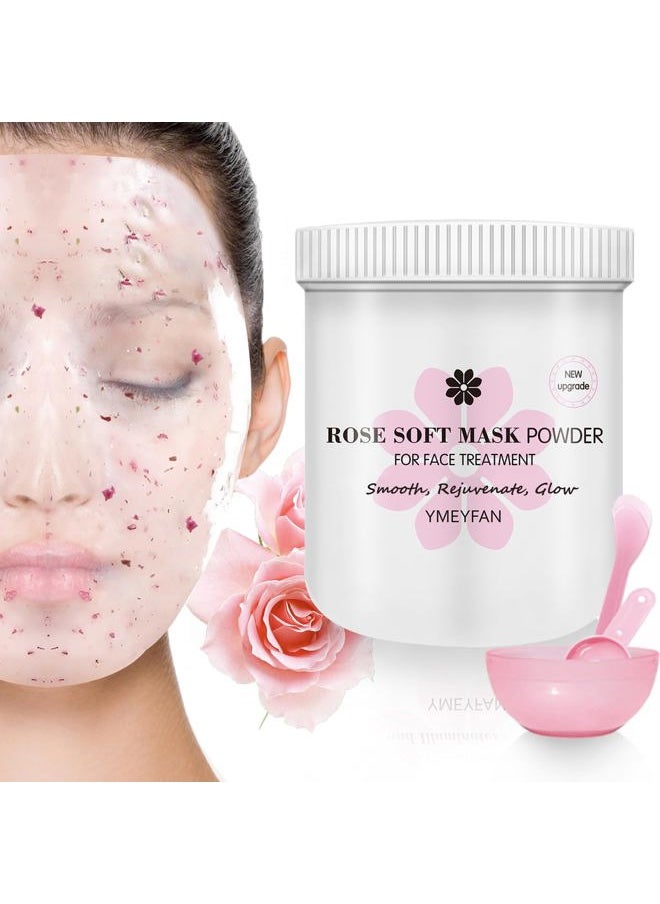 YMEYFAN - Jelly Mask for Facials Professional Skin Care - Rose Gel Peel Off Face Mask Skincare for Smooths, Hydrating Spa Esthetician Jelly Facial Mask, 7oz with Mask Tool - Image 1