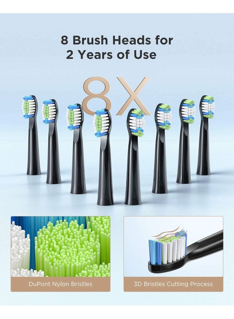 Fairywill E11 Sonic Electric Toothbrush with 8 Bursh Heads Travel Case - Image 3