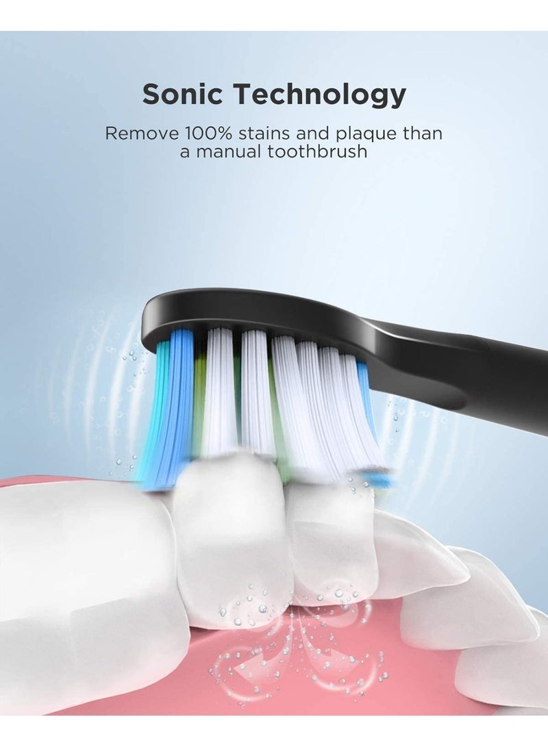 Fairywill E11 Sonic Electric Toothbrush with 8 Bursh Heads Travel Case - Image 4