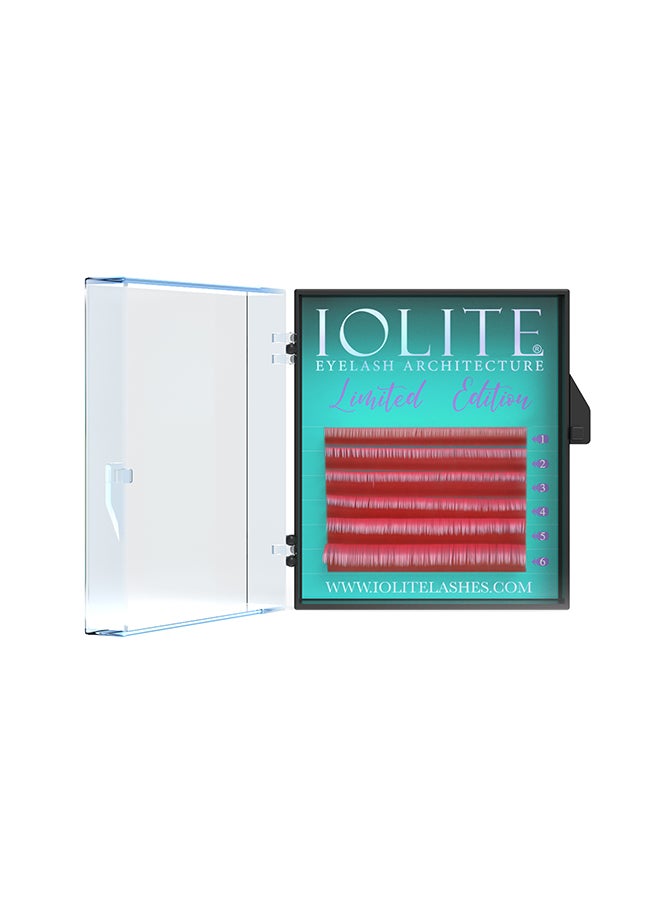 IOLITE Colored Classic Lashes Eyelashes Ombre Pink B Curl .07T Mix 1