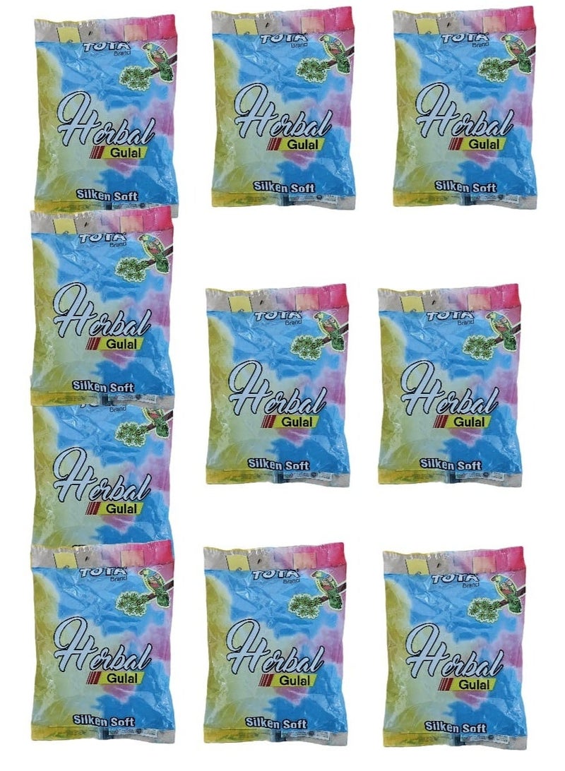 توتا عبوة من 10 ألوان توتا هولي ولون جولال أزرق لحفلة هولي 100 جم لكل منهما - Image 1