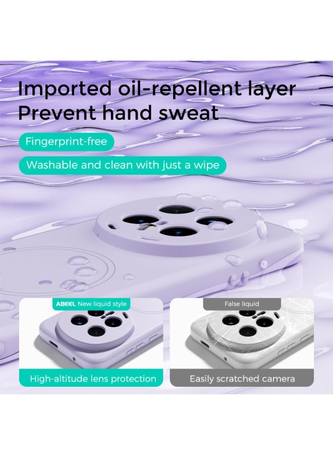 general Case Compatible with Honor Magic 8 Pro 5G, [Compatible with Mag-Safe], Slim Thin Liquid Silicone Soft Rubber Gel, Full Camera Protection, Pure Color Bumper Simple Cover - Image 3