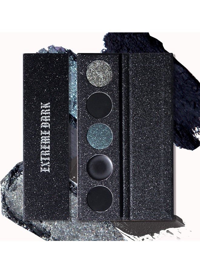 maffick Extreme Dark-5 Color Eyeshadow Palette,Matte & Shimmery Eyeshadow for High-Definition Eye Makeup,Waterproof, Sweat Resistant,Long-lasting #01 - Image 1