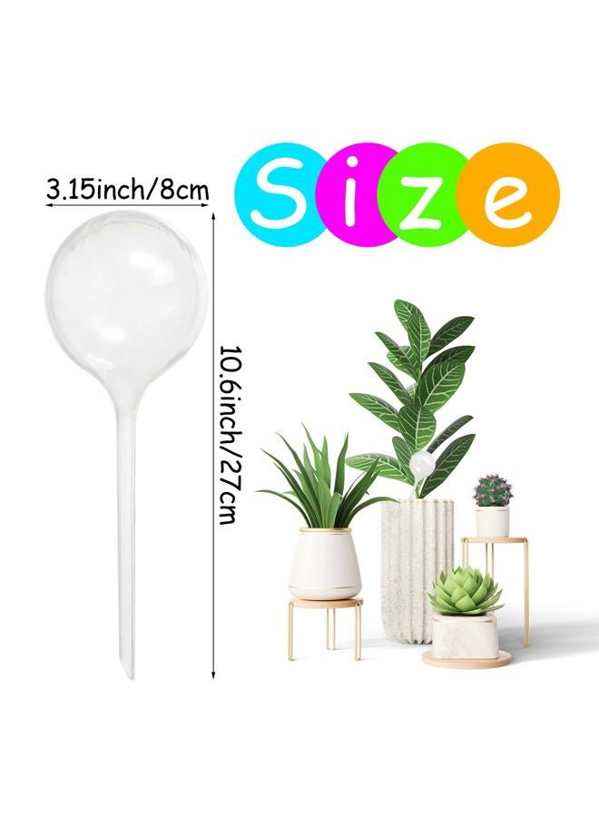 Jgalnim 10 PCS Large Clear Plastic Watering Globes,Plant Self-Watering Bulbs,Flower Automatic Water Device,Garden Waterer for Plant Indoor Outdoor Plants Flowers - Image 2