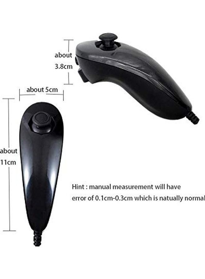 NIBEMINENT Remote Controller With Wii Nunchuk Gamepad Silicone Case And Wrist Strap Wireless  - Image 3