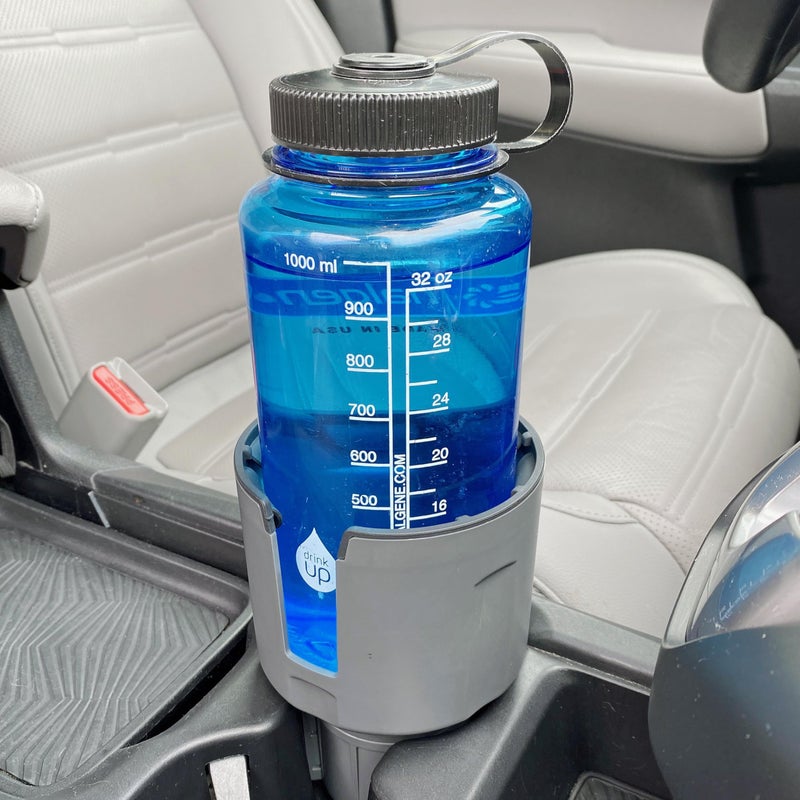 Swigzy Car Cup Holder Expander Adapter for Large Water Bottles - [Patented & Upgraded] - Holds: Hydro-Flask, Yeti, Nalgene, Owala, 32-40oz - Adjustable Expandable Insert Extender - Universal (Gray) - Image 3