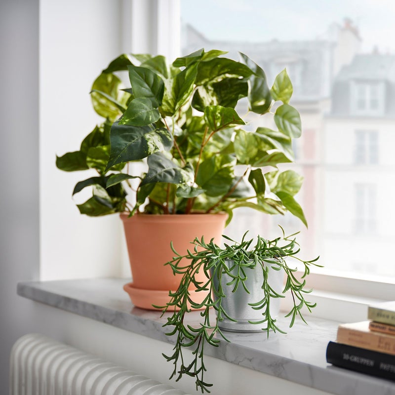 FEJKA Artificial Potted Trailing Plant, Indoor/Outdoor, Green, 9 cm Pot - Image 5