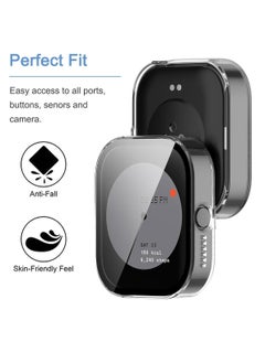 Generic Case Compatible with CMF by Nothing Watch Pro, Full Coverage Slim Hard Case Protective Bumper Built-in Tempered Glass Screen Protector Shell for CMF by Nothing Watch Pro (Transparent)  - Image 5