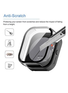 Generic Case Compatible with CMF by Nothing Watch Pro, Full Coverage Slim Hard Case Protective Bumper Built-in Tempered Glass Screen Protector Shell for CMF by Nothing Watch Pro (Transparent)  - Image 4