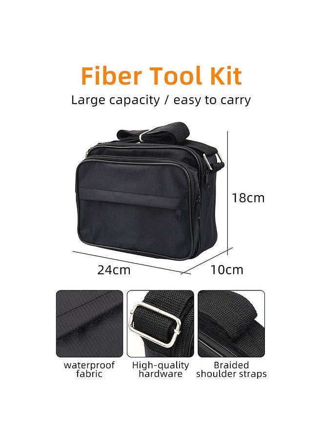 Generic - Optical Fiber Tool Set Fiber Cleaver Set Cold Contact Cutting Tool Set with Optical Power Meter Red Pen Wire Stripper Storage Bag - Image 1