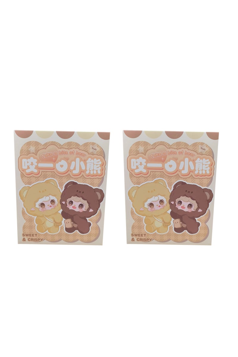 قطعتان عشوائيتان من دمى يوكي من الجيل الرابع، ضمن صندوق مفاجآت، سلسلة الدببة الصغيرة، دمى قطيفة رائعة