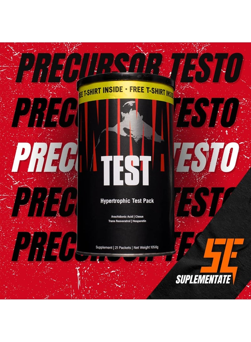 يونيفرسال نيوتريشن مجموعة Animal Test 21 + تي شيرت - Image 1