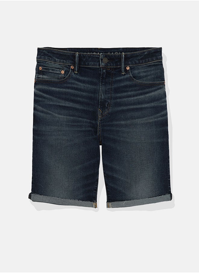 American Eagle Rinse Wash Denim Shorts  - Image 4