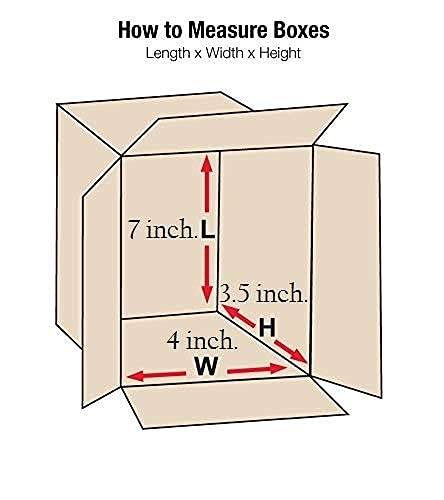 Powerlon® Corrugated Boxes, 7 x 4 x 3.5 Inches, Brown 3 Ply for Packing, Moving, Shipping, Gifting, Storing, Packaging, Storing, Multi Purpose (Pack of 50) - Image 2