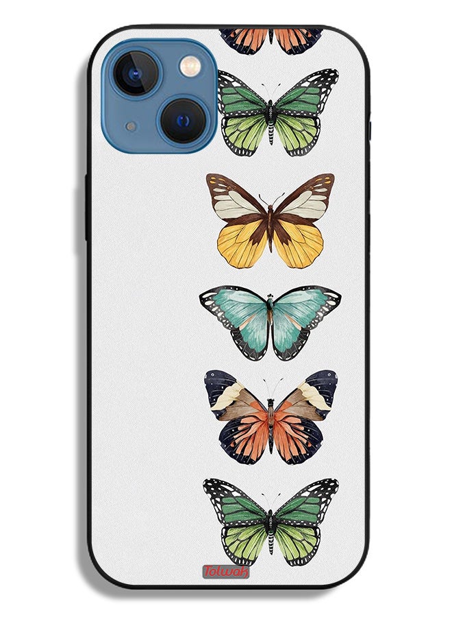 Tolwak Apple iPhone 13 Protective Case Four Butterflies - Image 2