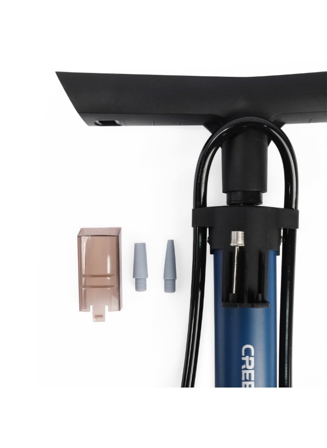 CREEPER Extended-Length Manual Bicycle Pump with Pressure Gauge  - Image 4