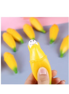 Rally Banana Squishy Soft Stress Relief Squishies - 6 Pieces Banana Design Slowly Returns to Normal  - Image 1