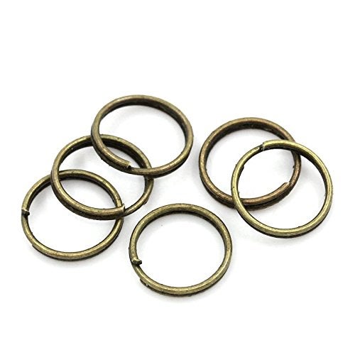 Split Rings Findings Antique Bronze 10mm Dia500PCs