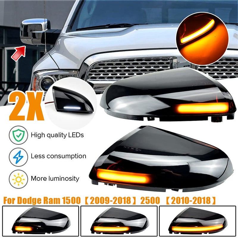 Car Led Side Mirror Light Compatible with Dodge Ram 1500 2009-2018 - Image 5