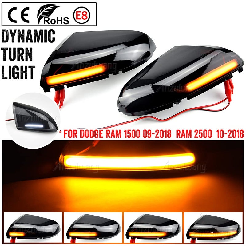 Car Led Side Mirror Light Compatible with Dodge Ram 1500 2009-2018 - Image 2