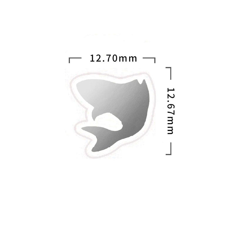 Sunny Bride 50 Wedding Meal Stickers - Food Identifier & Menu Choice Place Cards for Party Seating - Meal Option Indicator (Silver  Fish) - Image 3