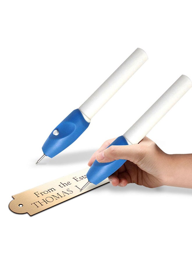 اي زد قلم نقش كهربائي أزرق/ أبيض - Image 2