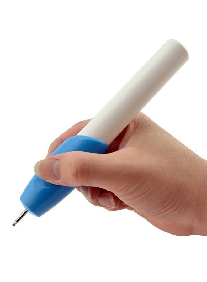 اي زد قلم نقش كهربائي أزرق/ أبيض - Image 4