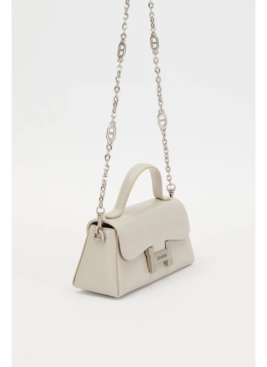 ليفيدور Gray Hidden Pocket Detailed Shoulder Bag