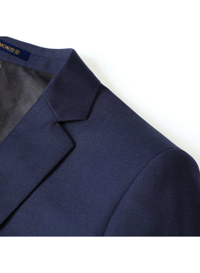 ROMON Top + Pants】business Casual Men's Suit, Groom Wedding Suit Set For Men - Image 3